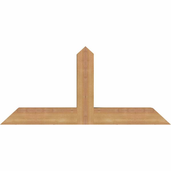 Ekena Millwork Portland Timber Gable Bracket, Western Red Cedar, 36"W x 16"H x 3 1/2"D x 3 1/2"F, 11/12 Pitch GBW036X16X0404POR00SWR - main